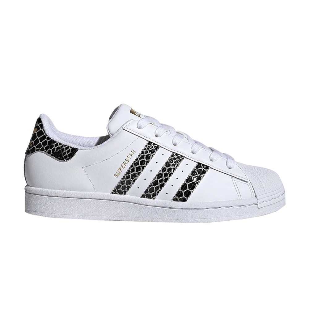 Adidas superstar metallic snake rose best sale