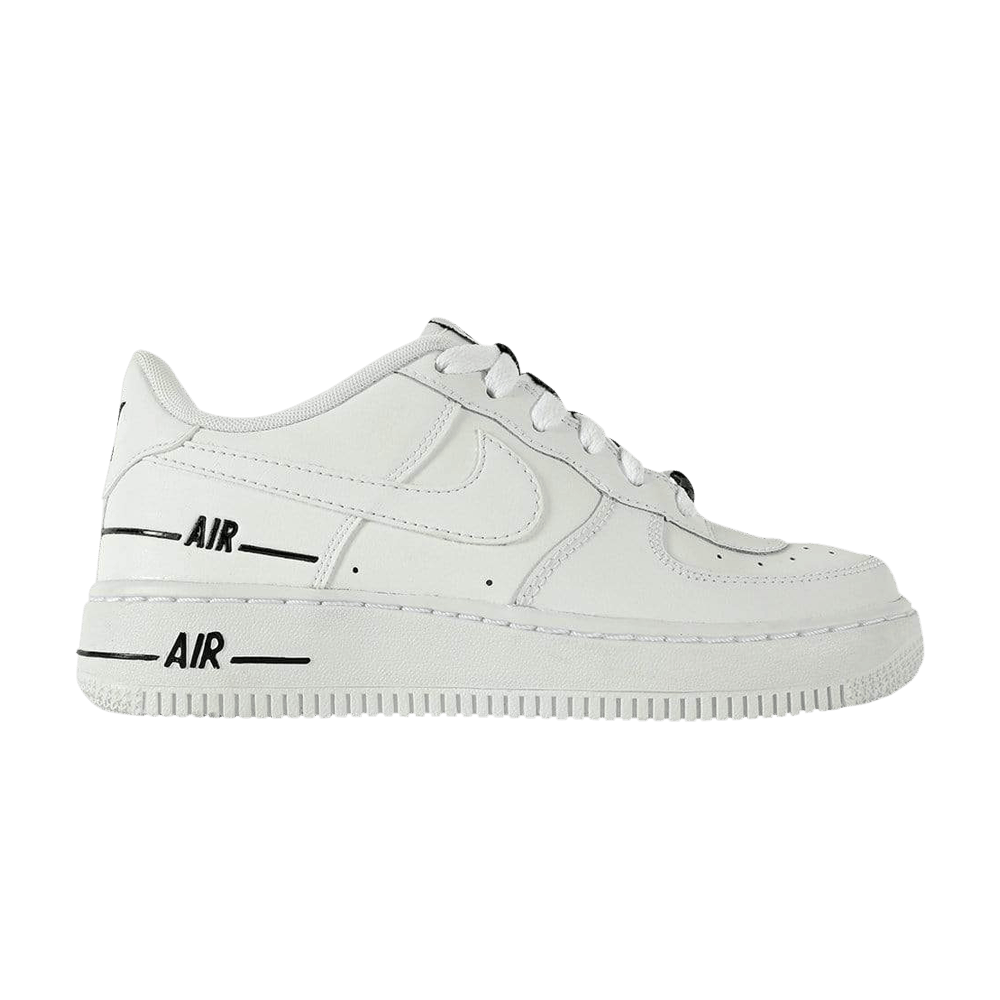 Nike Air Force One LV8 Double Air Swoosh Overbranding Size 6Y CJ4092-100  White
