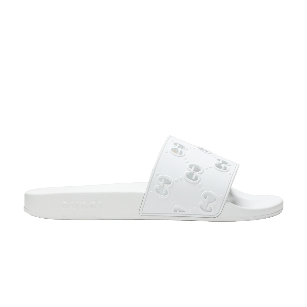 Gucci GG Rubber Slide 'Great White' - Gucci - 575957 JDR00 9014 | GOAT
