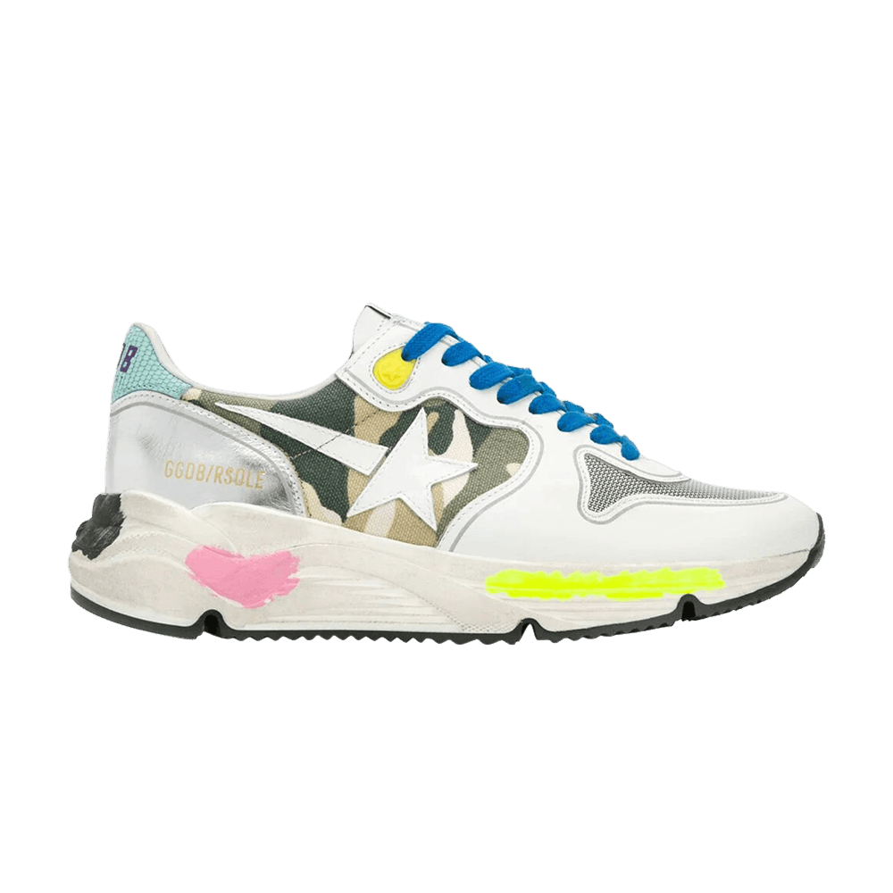 Buy Golden Goose Wmns Running Sole Multi Color Camo G36WS963 N8 GOAT