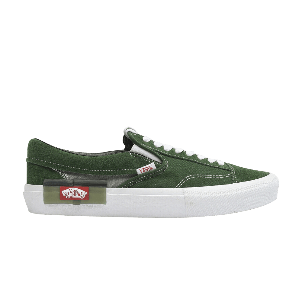 vans slip on cap green