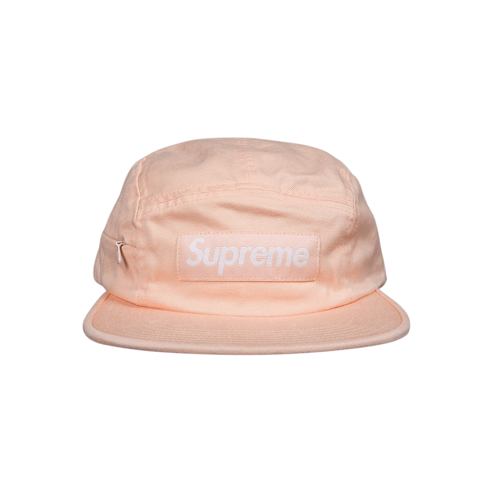 Supreme Side Zip Camp Cap 'Peach' | GOAT