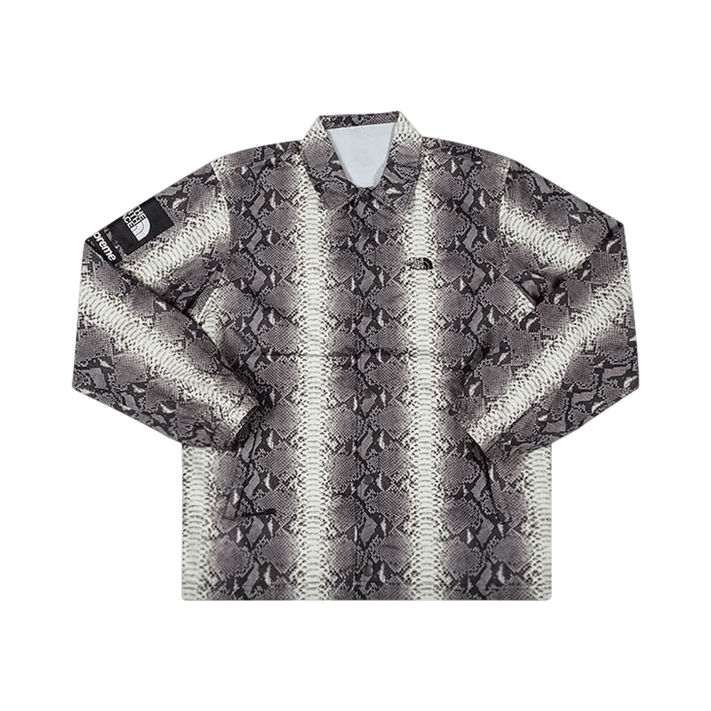 Supreme x The North Face Snakeskin Taped Seam Coaches Jacket 'Black'