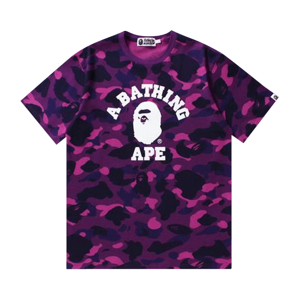 Bape purple t shirt clearance