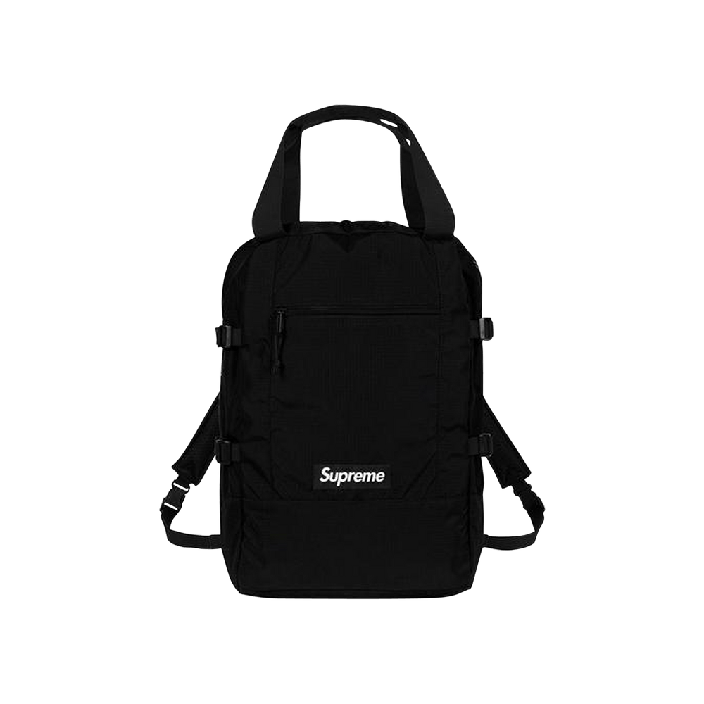 supreme tote backpack black