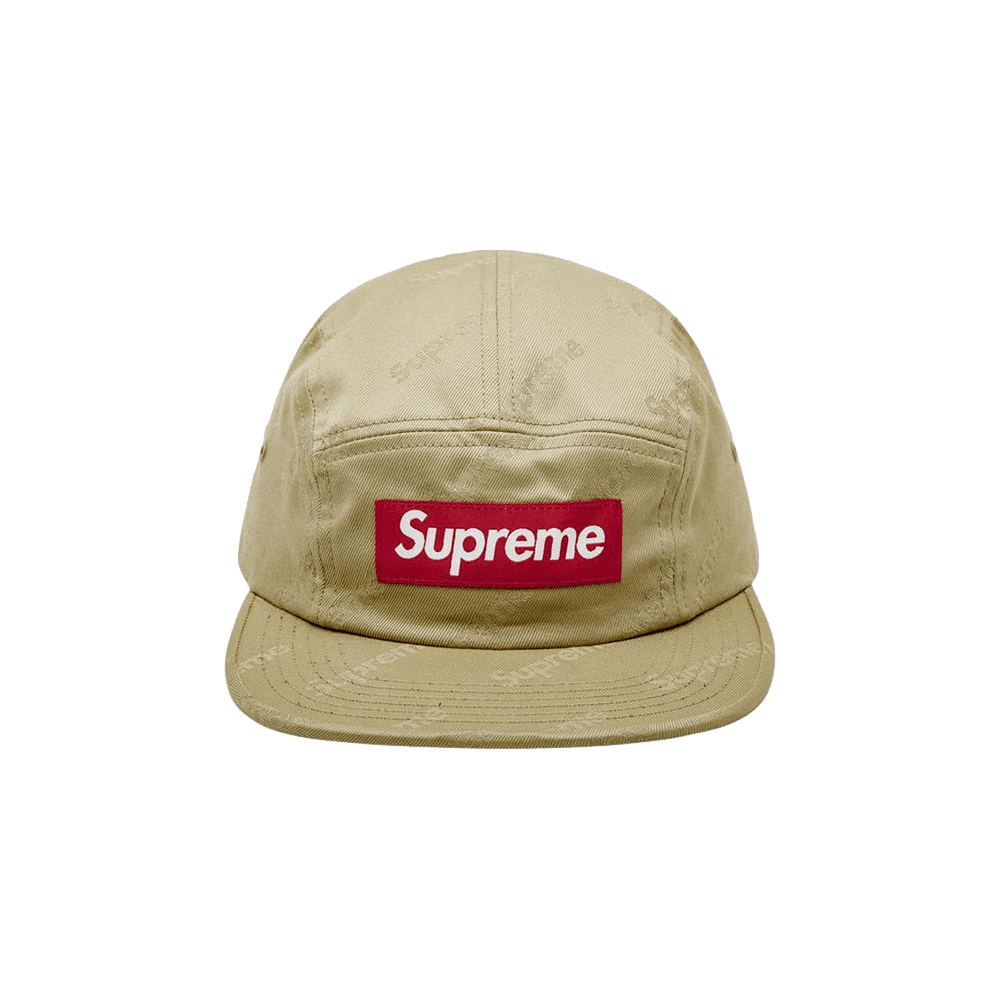 Supreme Jacquard Logos Twill Camp Cap 