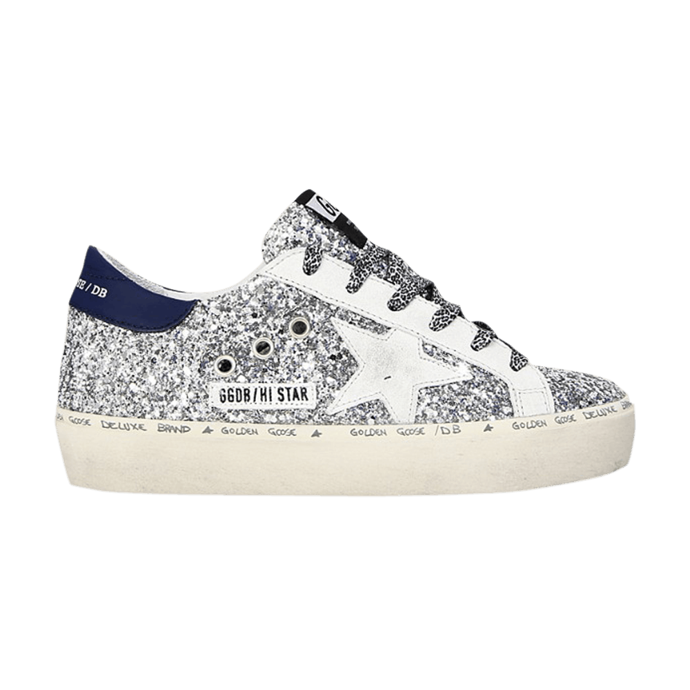 Buy Golden Goose Wmns Hi Star Silver Glitter Blue G35WS945 K7