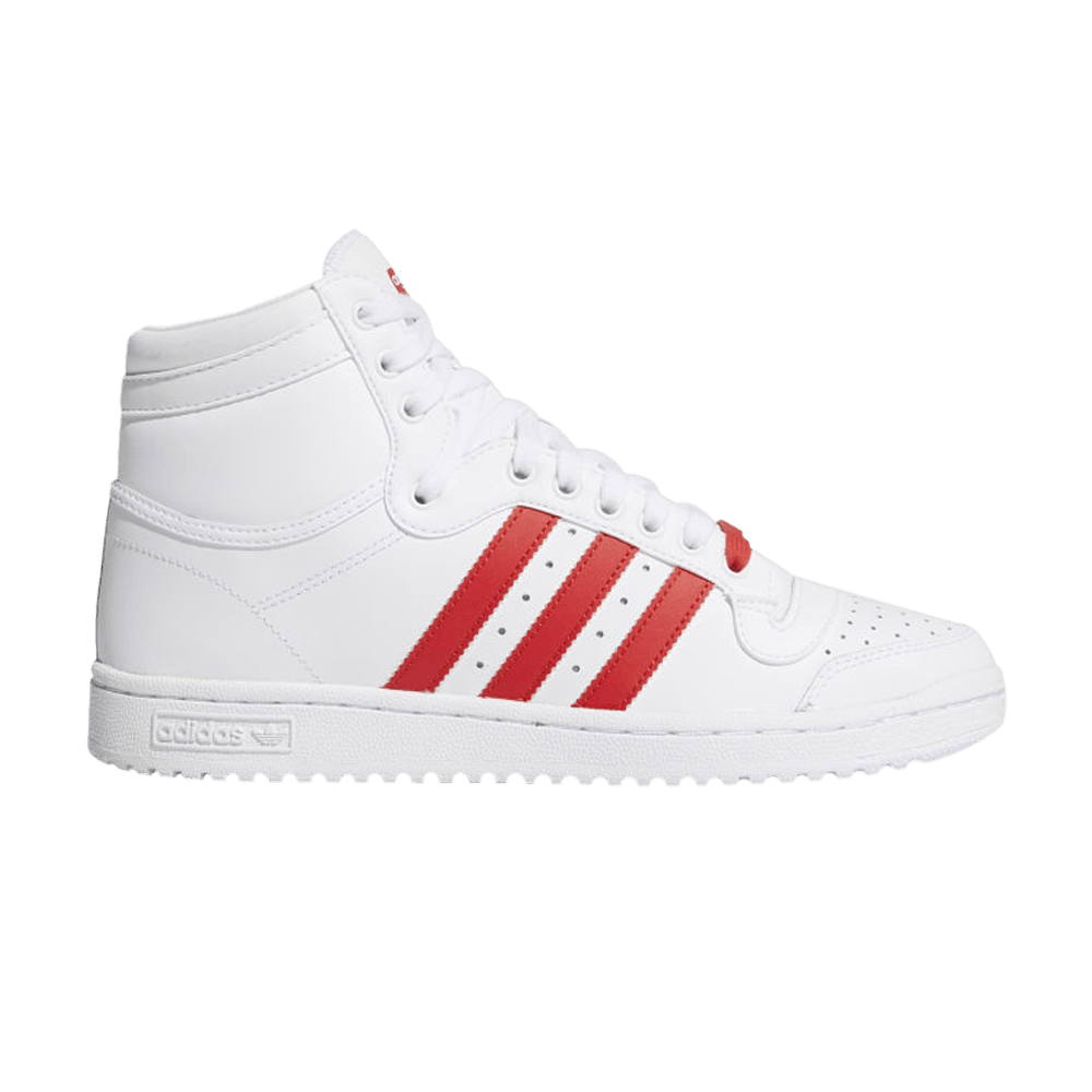 adidas Top Ten High 'White Lush Red' FV4229