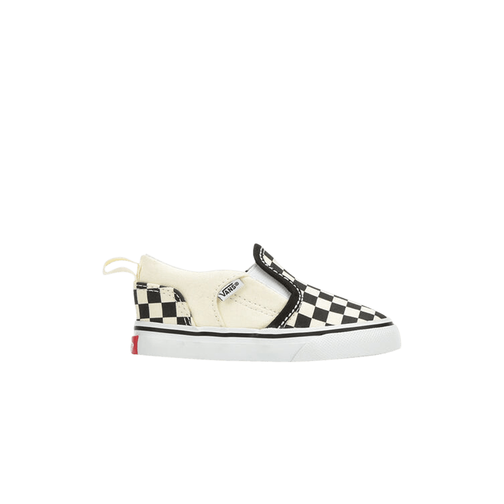 Vans Asher V Toddler Checkers - Black Natural