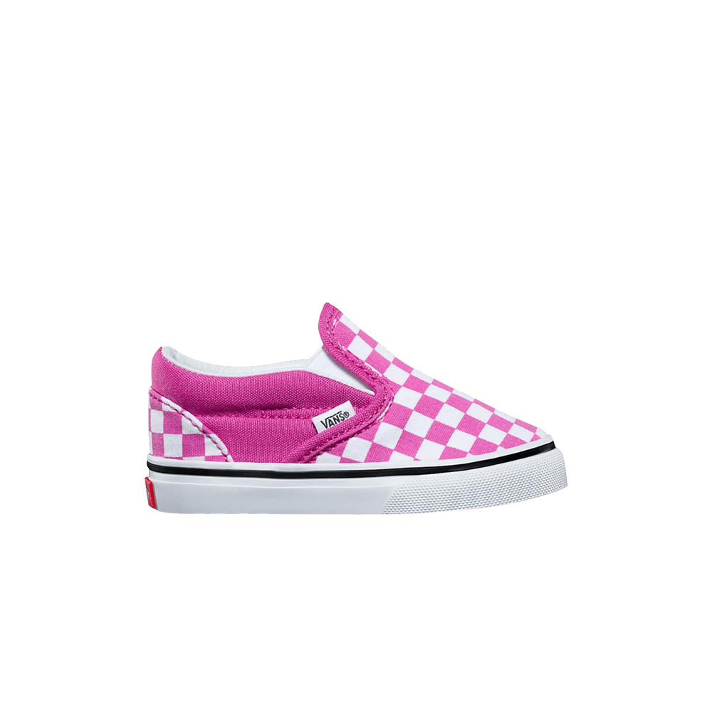 raspberry rose checkered vans