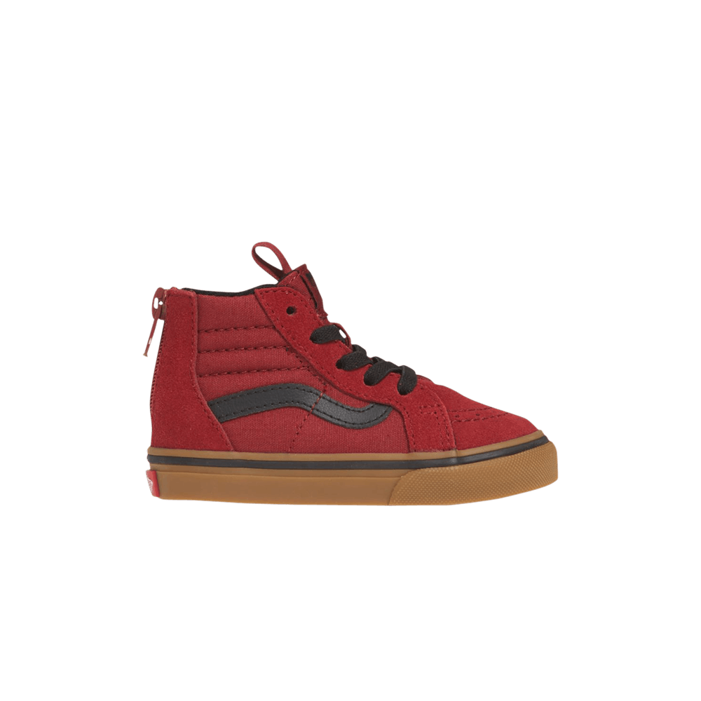 Vans Sk8-Hi Zip Toddler Gumsole - Biking Red