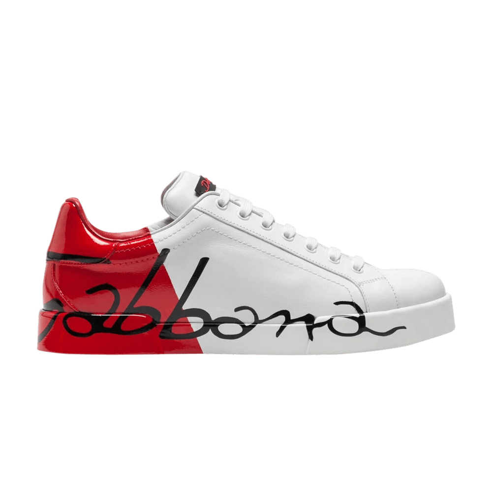 Dolce gabbana black and white sneakers clearance
