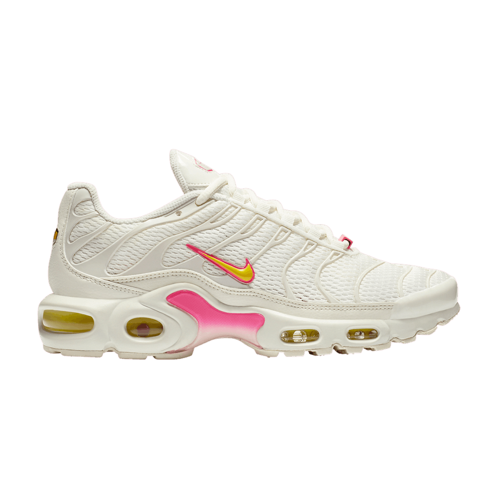nike air max plus yellow and pink