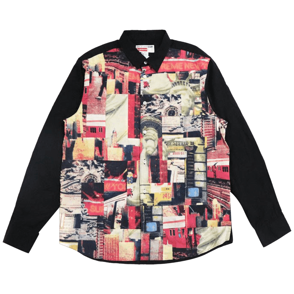 SHIRT Patchwork Button Up 
