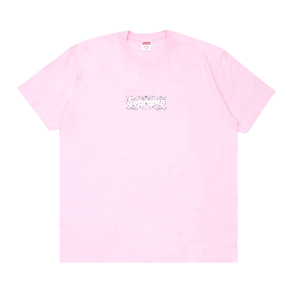 Supreme Bandana Box Logo Tee 'Light Pink' | GOAT