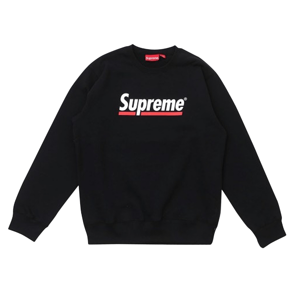 Supreme underline crewneck black Clearance