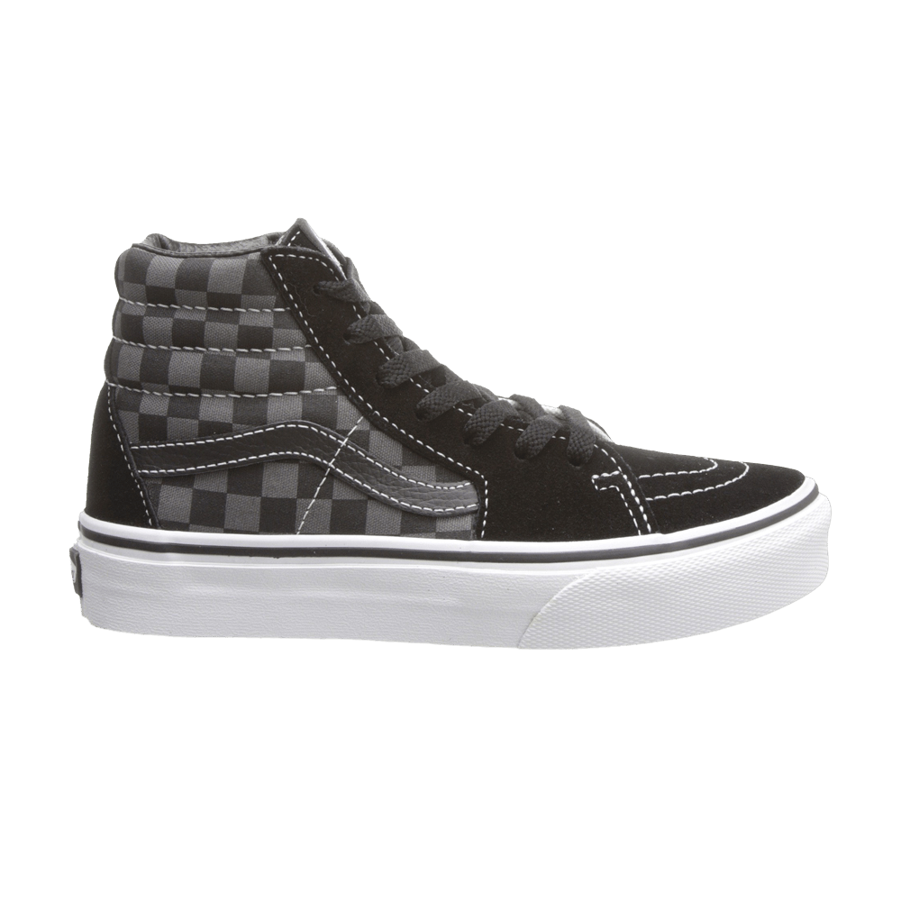 Vans Sk8-Hi Kids Checkerboard - Black Pewter