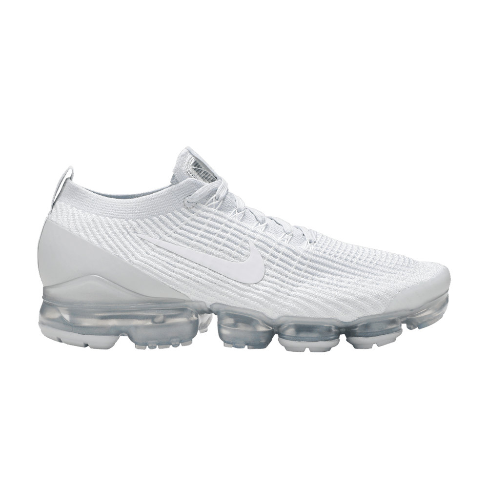 nike vapormax flyknit platinum white