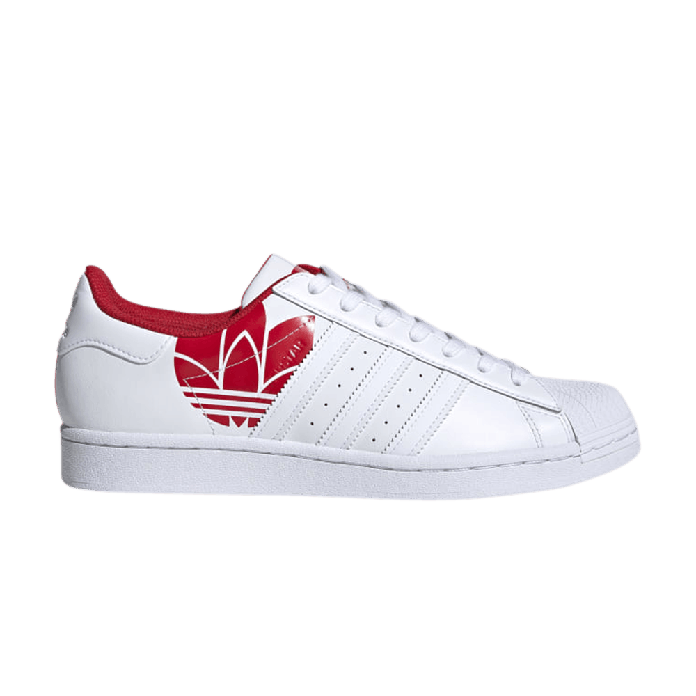 Buy Adidas Superstar 'Trefoil Print - Scarlet' - FY2828 | GOAT