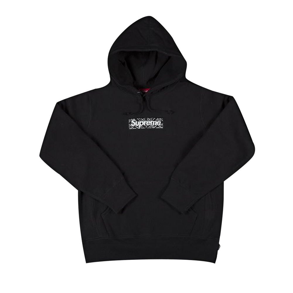 Supreme Bandana Box Logo Hooded Sweatshirt 'Black' | Men's Size Small