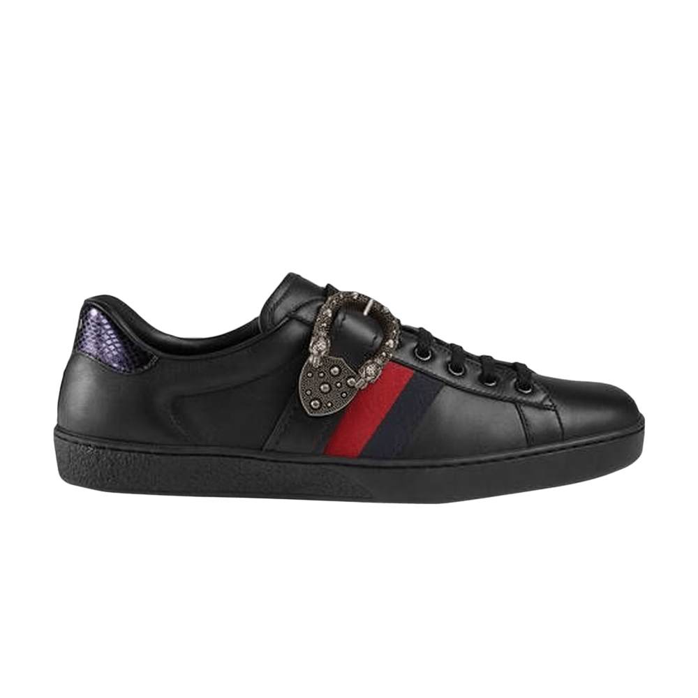 Buy Gucci Ace Low Dionysus Buckle Black 472934 DOPP0 1078 GOAT