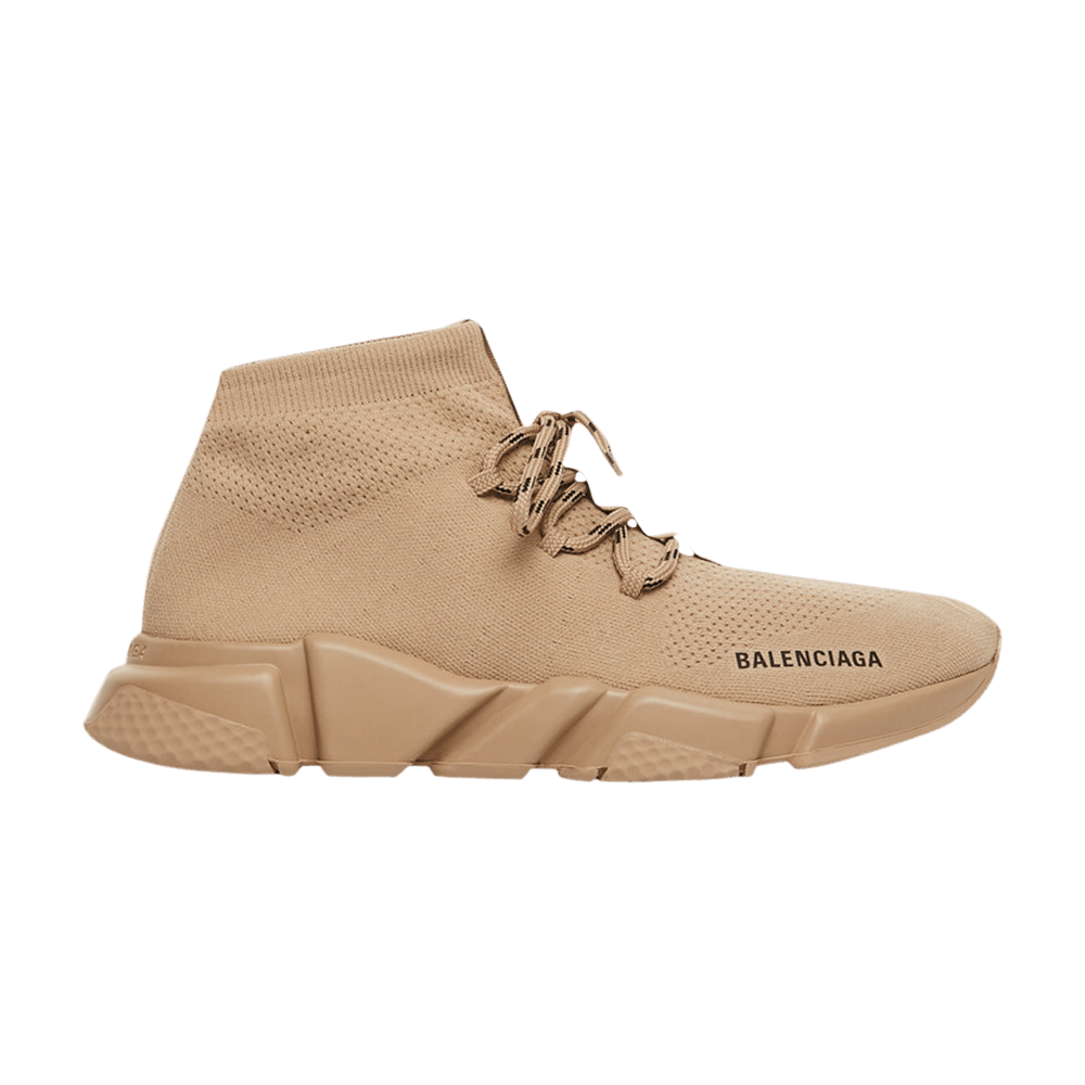 Balenciaga Speed Trainer Lace Up Beige