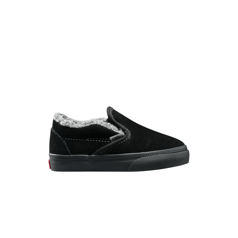 Vans Classic Slip-On Toddler Sherpa - Black