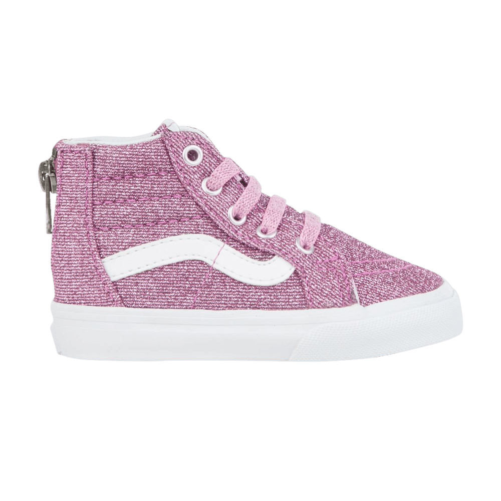 Vans Sk8-Hi Zip Toddler Lurex Glitter - Pink
