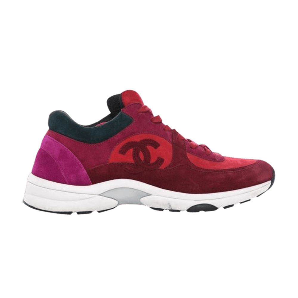 Chanel sales sneakers burgundy