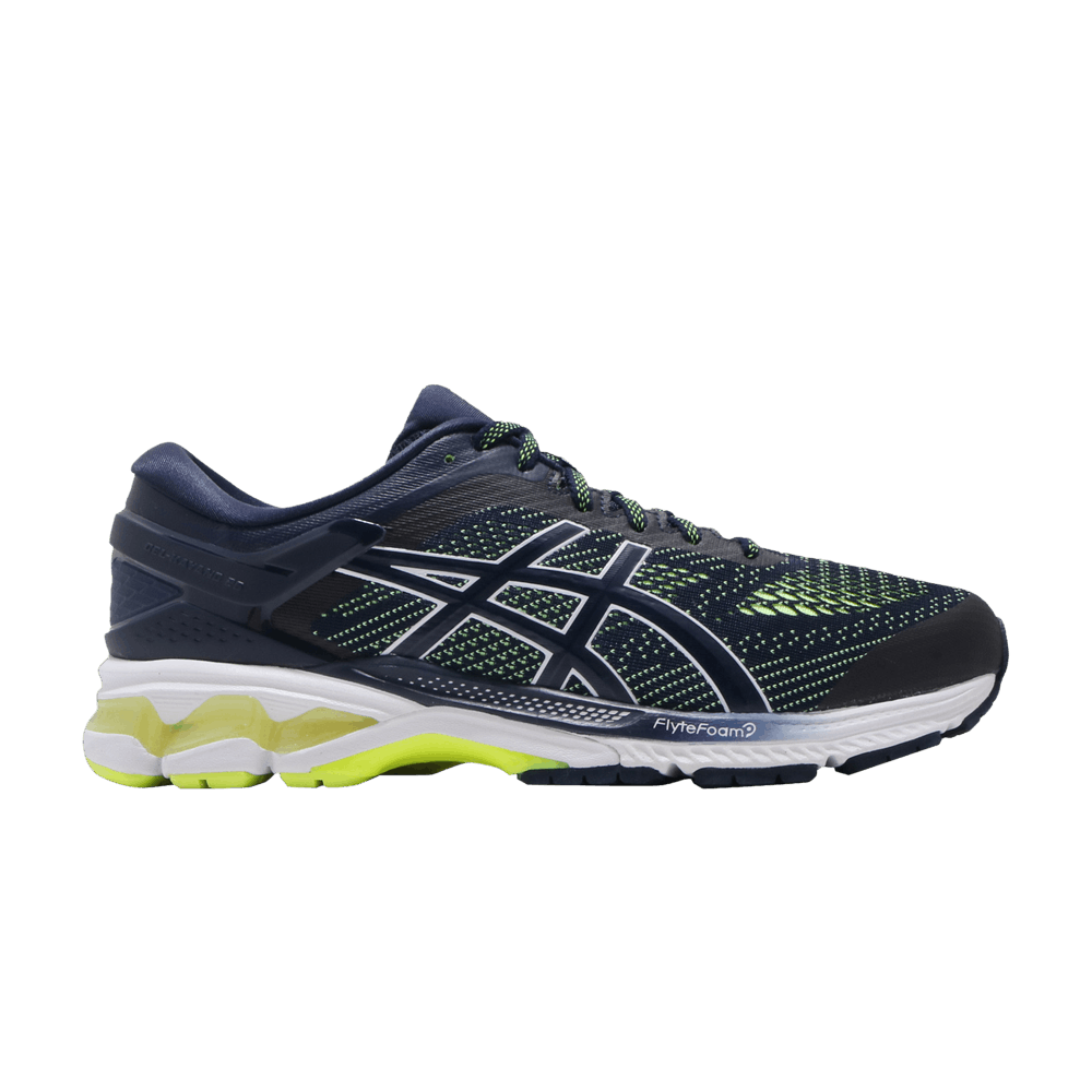 Asics gel kayano 26 peacoat/safety yellow 2025