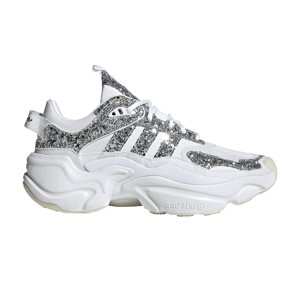 adidas originals magmur runner in white glitter
