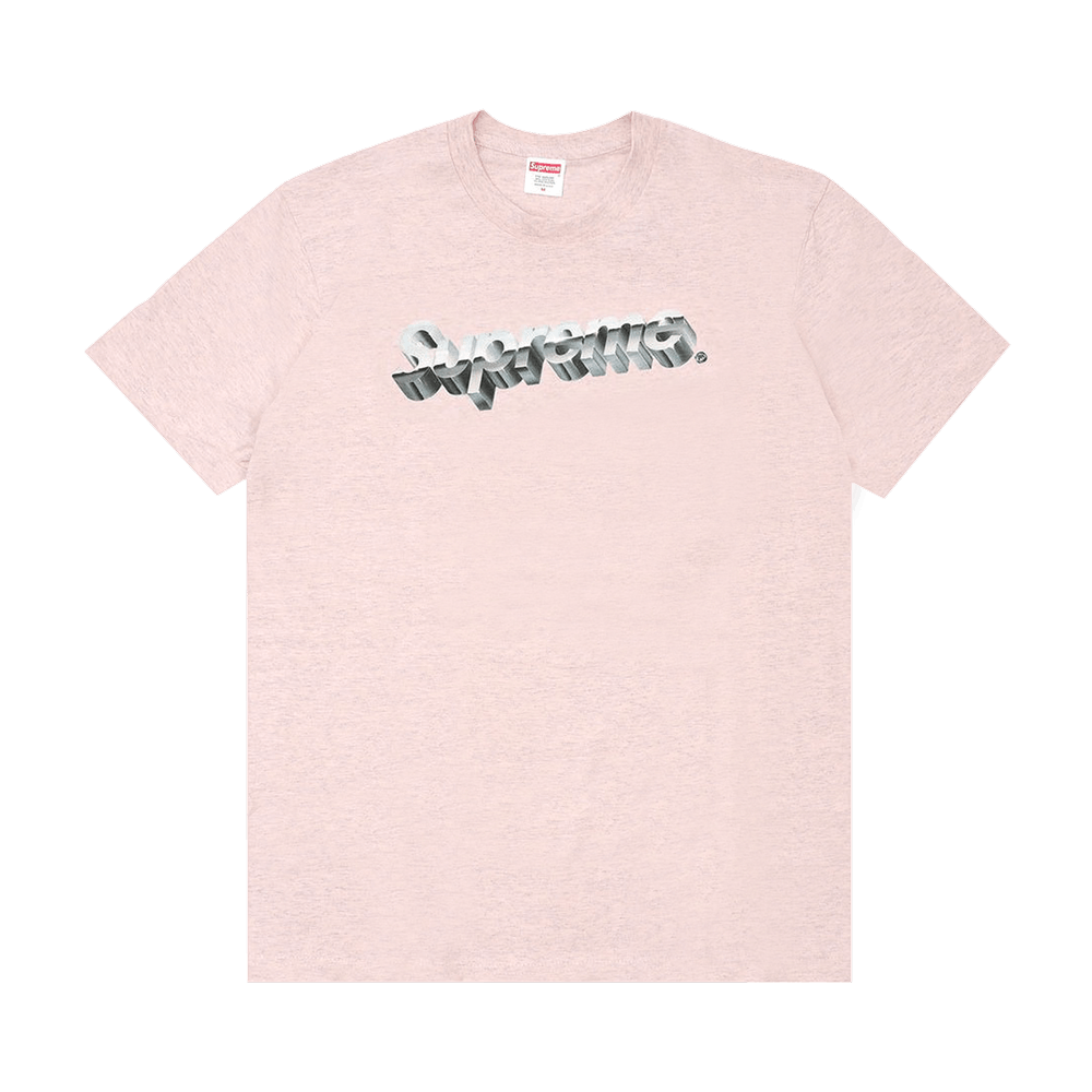 シャツ Supreme - Supreme Chrome Logo Tee Pink XLの通販 by あん's ...