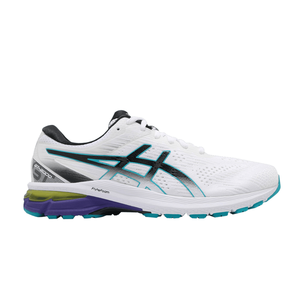 Asics GT 2000 8 White Turquoise Purple