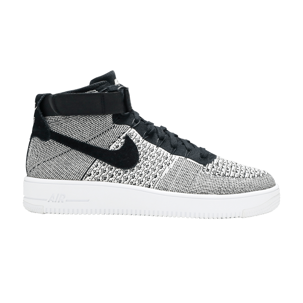 nike air force 1 ultra flyknit mid black white