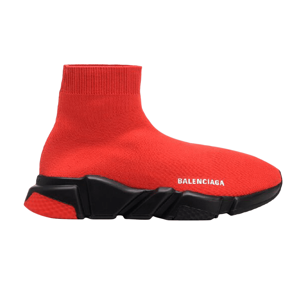 Speed cloth high trainers Balenciaga Red size 43 EU in Cloth - 32307289