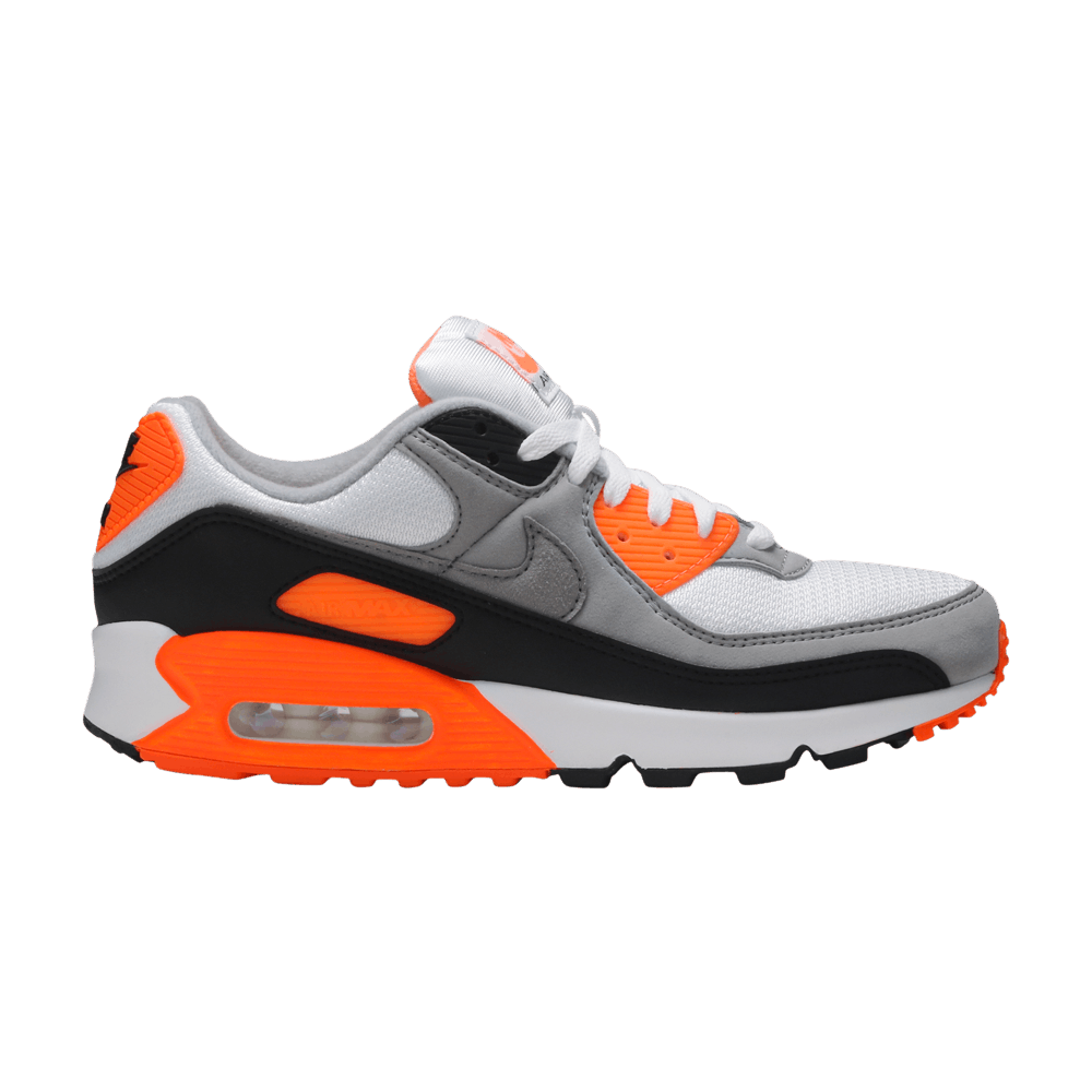 grey and orange air max 90
