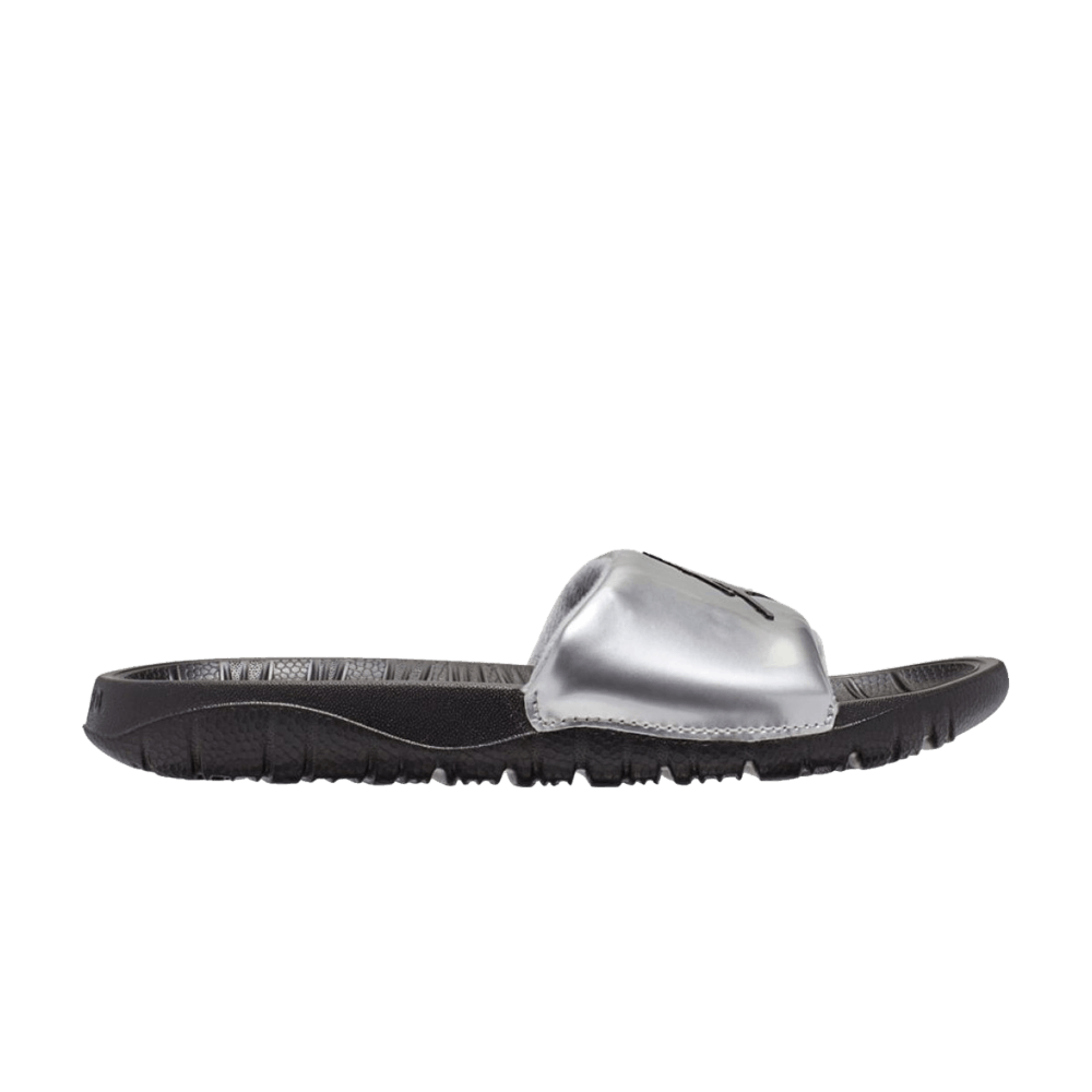 Air Jordan Break Slide Gs Metallic Silver Black