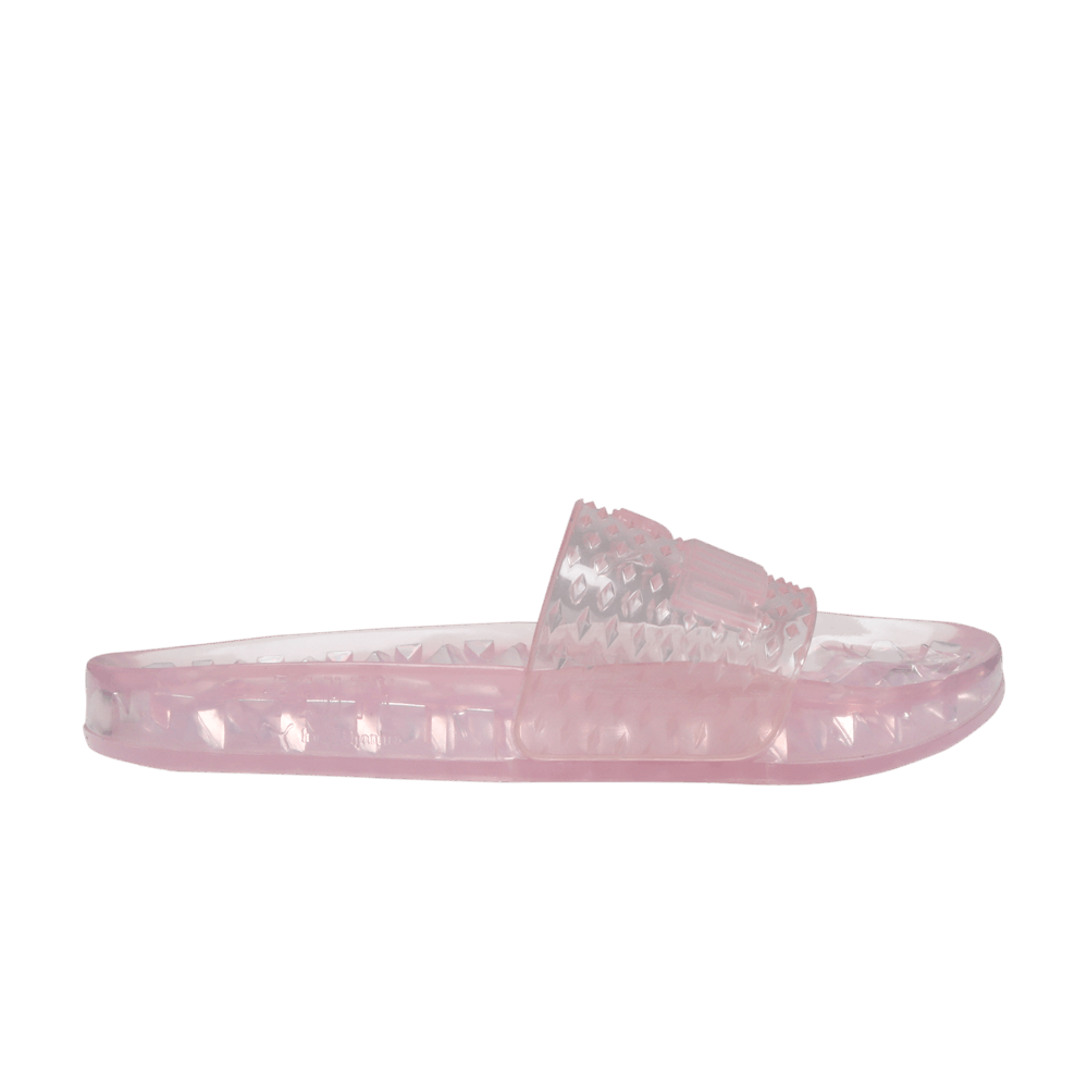 clear pink puma slides