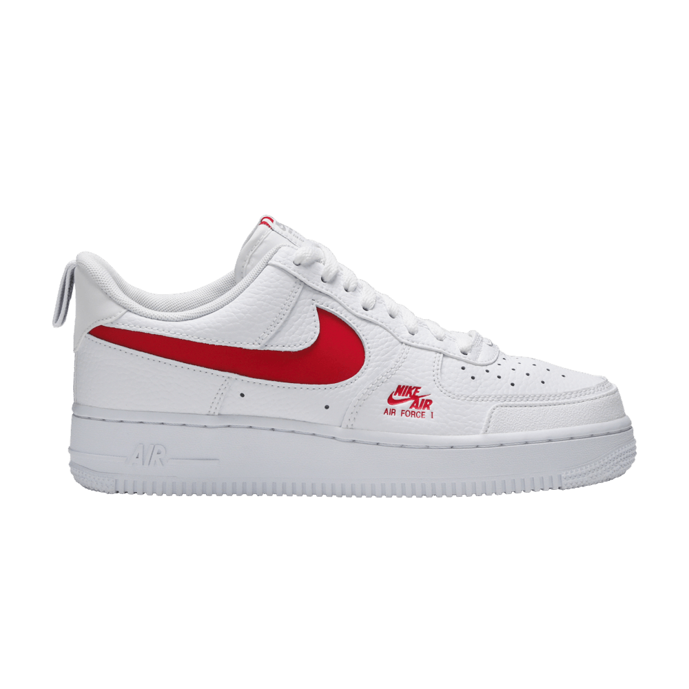 Air Force 1 Low Utility 'White Red' - CW7579 101 - White GOAT