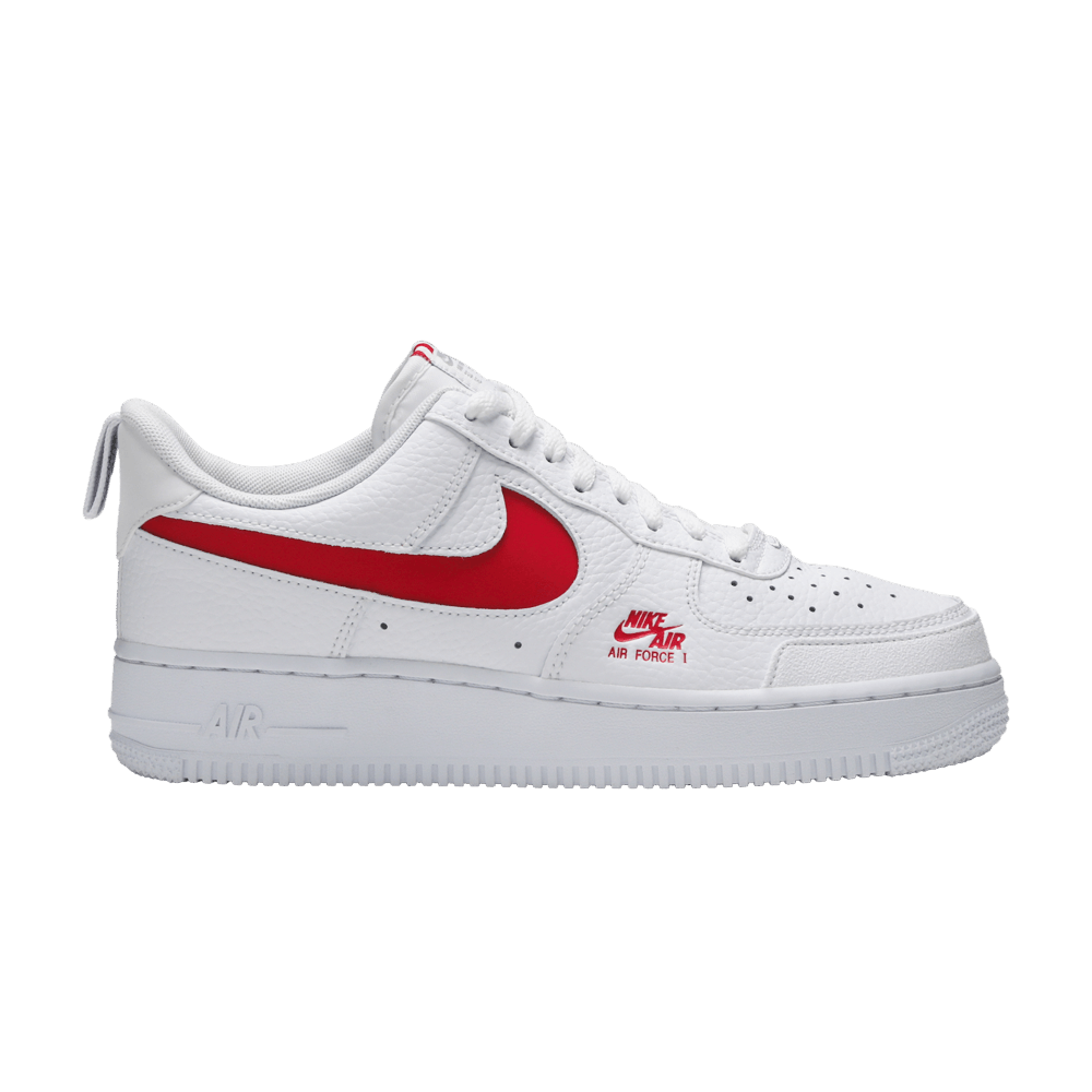 air force 1 white red swoosh