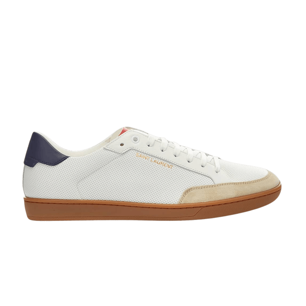 【関税&送料込】Saint Laurent Court Classic Sl 10 Sneakers YSL SAINT LAURENT COURT CLASSIC SL/10 SNEAKERS IN PERFORATED
