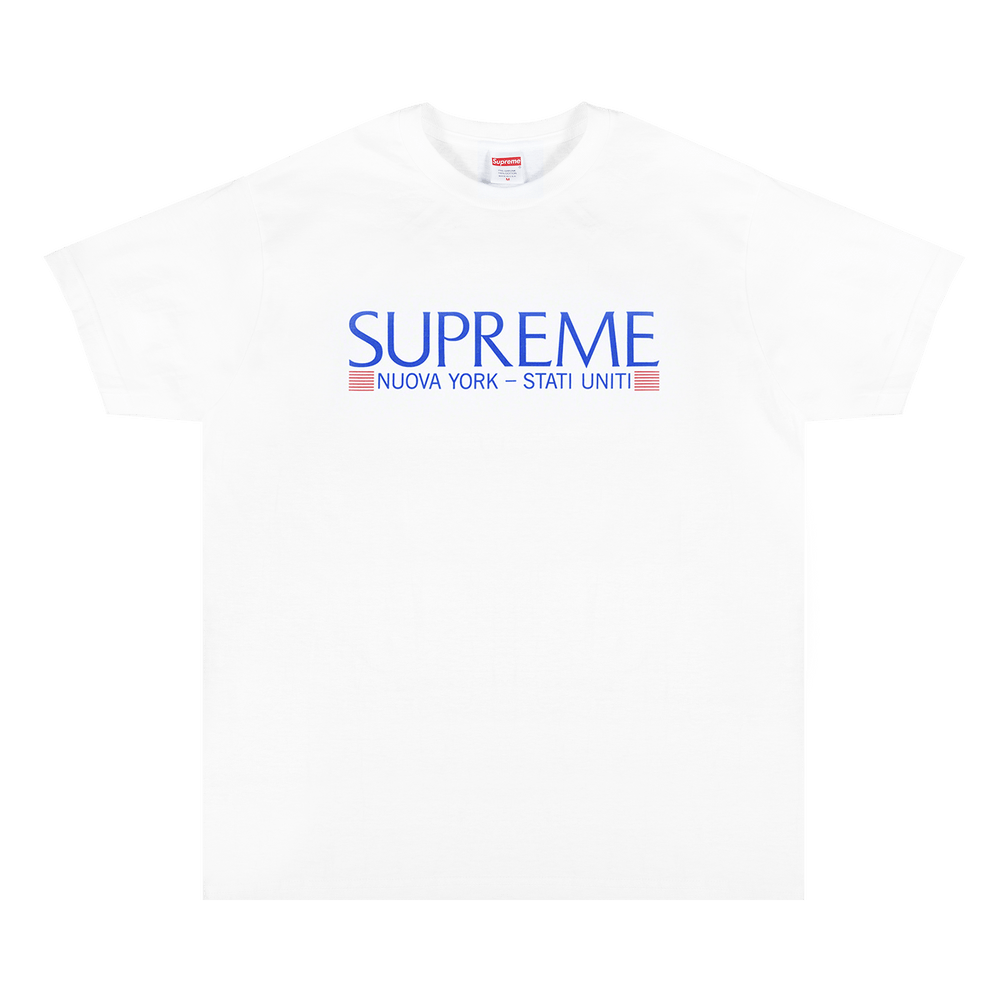 Supreme Nuova York Tee 'White' | GOAT