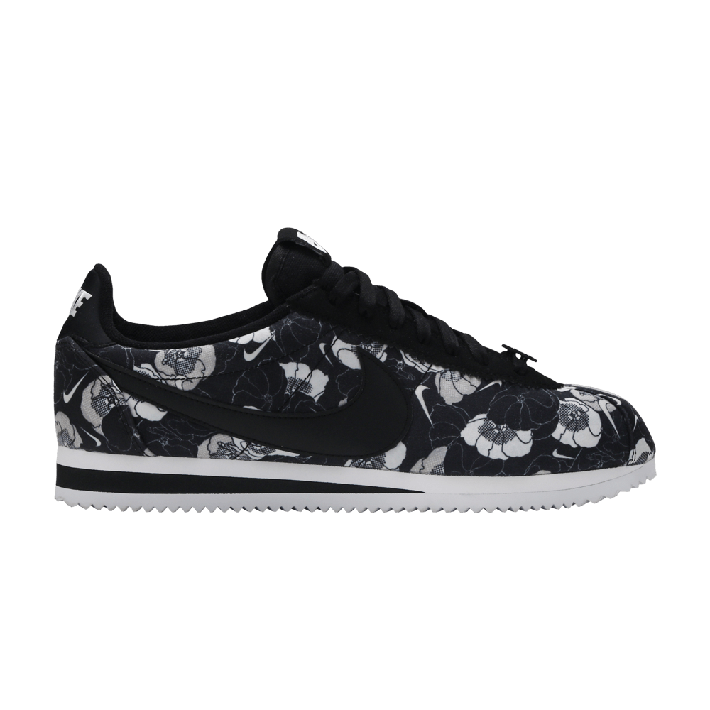 nike cortez floral black