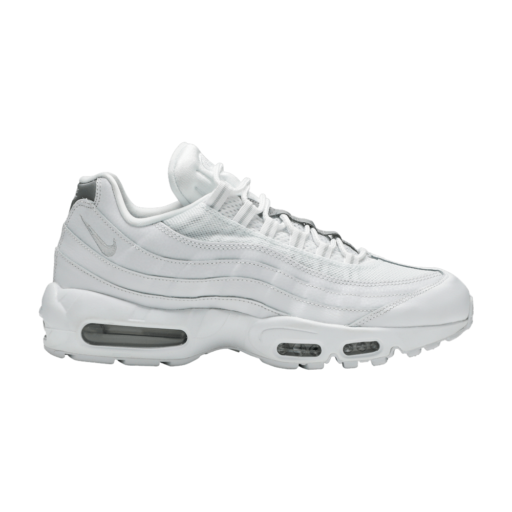 white and silver air max