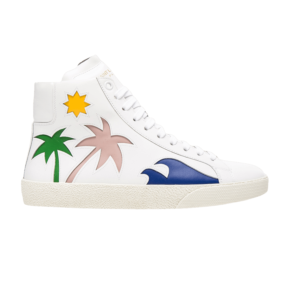 Saint Laurent ハイカットスニーカー パームツリー　サイズ41 Buy Saint Laurent Wmns Court Classic High 'Palm Trees' - 442916