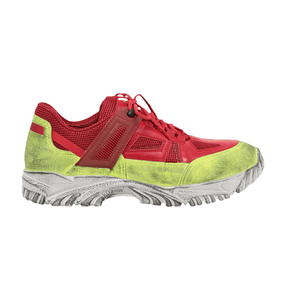 Buy Maison Margiela Security Dirty Treatment Sneakers 'Red Yellow