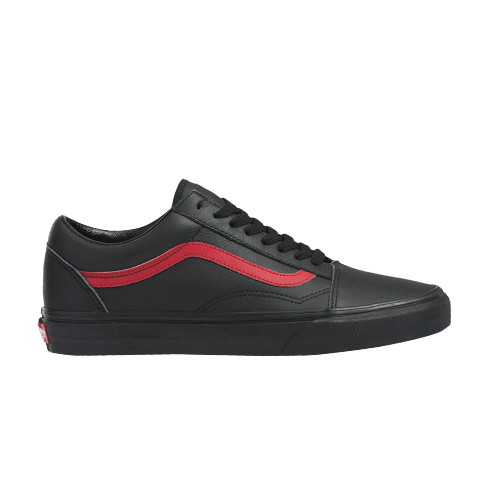 Details about   Vans Old Skool Leather Pop Black Red Skateboarding New Men Shoes VN0A5AO92HH 