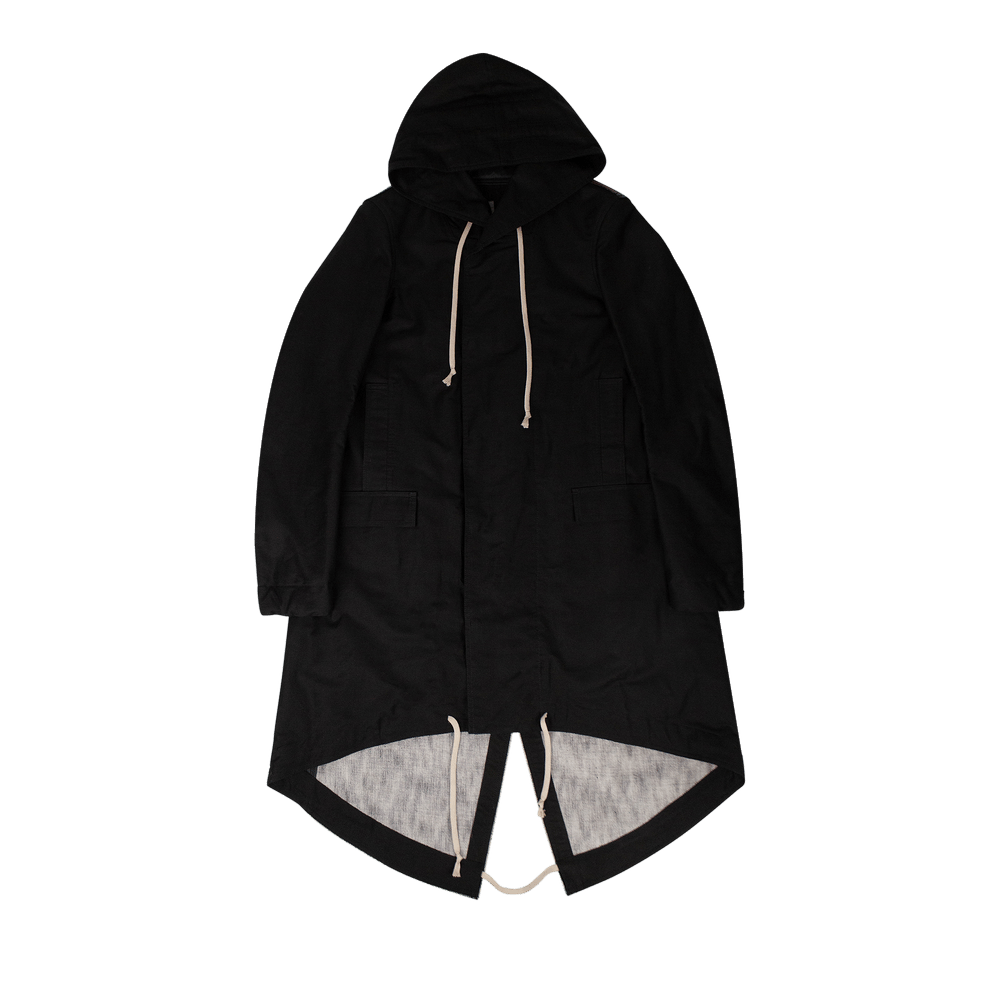 Buy Rick Owens DRKSHDW Nylon Fishtail Parka Coat 'Black Buy Rick Owens DRKSHDW Nylon Fishtail Parka Coat 'Black