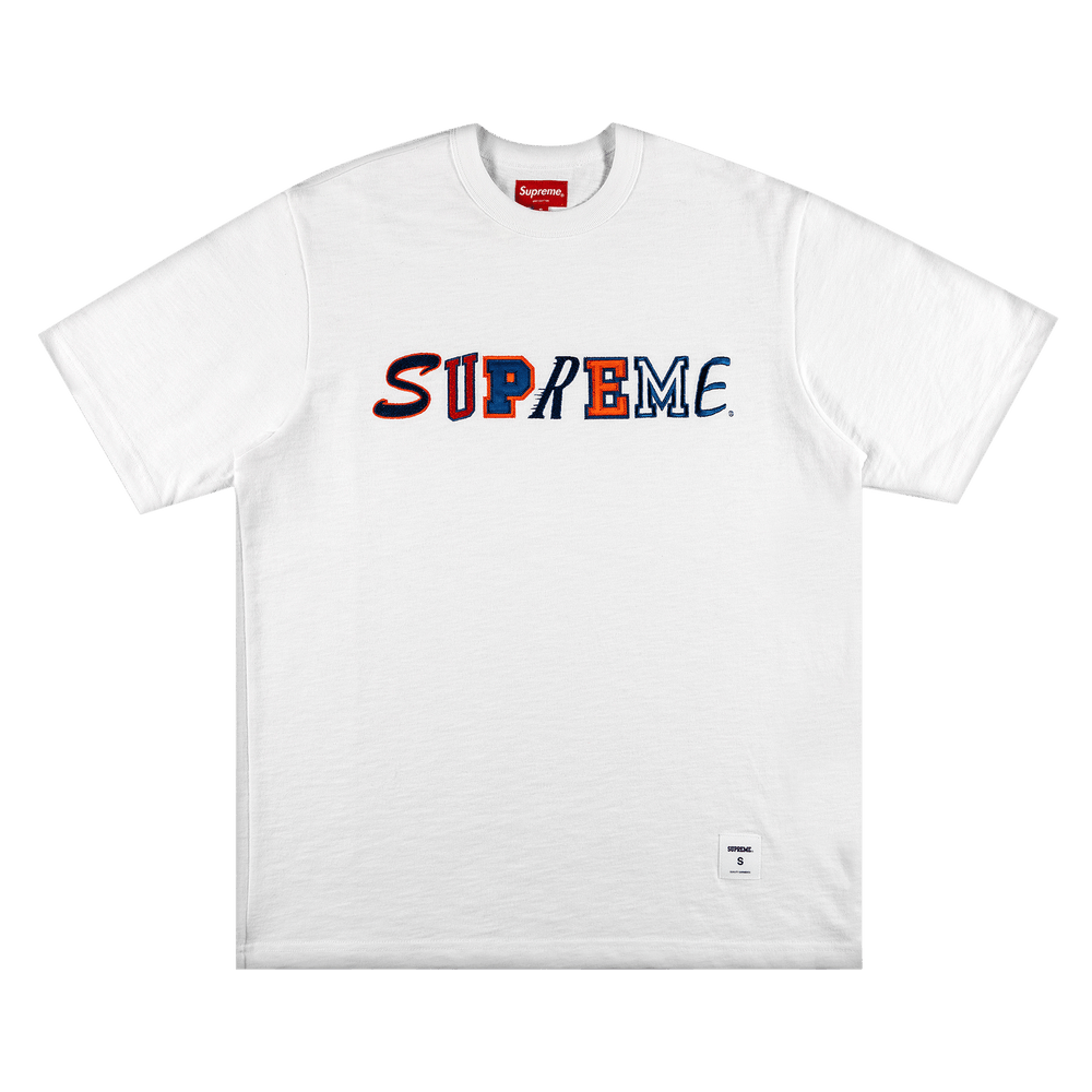 Supreme Collage Logo Short-Sleeve Top 'White'