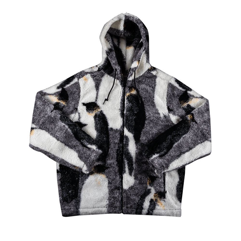 Supreme Penguins Hooded Fleece Jacket 'Black'